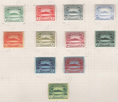 solomon-is-1908-small-canoes-set-of-11-f-mint-sg8-17-c225