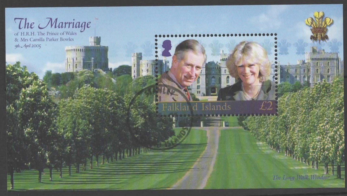 falkland-islands-sgms1014-2005-royal-wedding-used