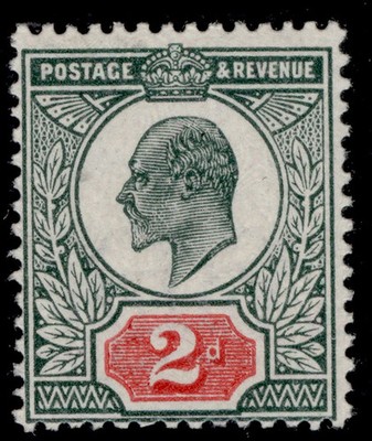 gb-edvii-sg290-spec-m13-1-2d-deep-dull-green-red-m-mint-cat-28