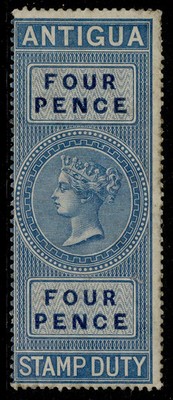 antigua-qv-sg-revenue-1870-2d-wmk-crown-cc-barefoot-4-lh-mint