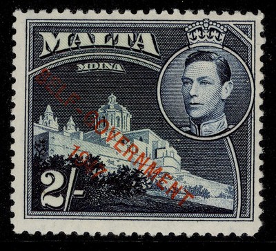 malta-gvi-sg245-2s-green-deep-blue-nh-mint-cat-10