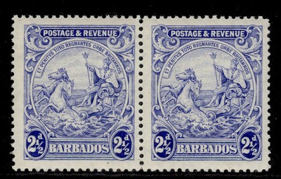 barbados-gv-sg233a-2d-bright-ultramarine-nh-mint-cat-42-pair