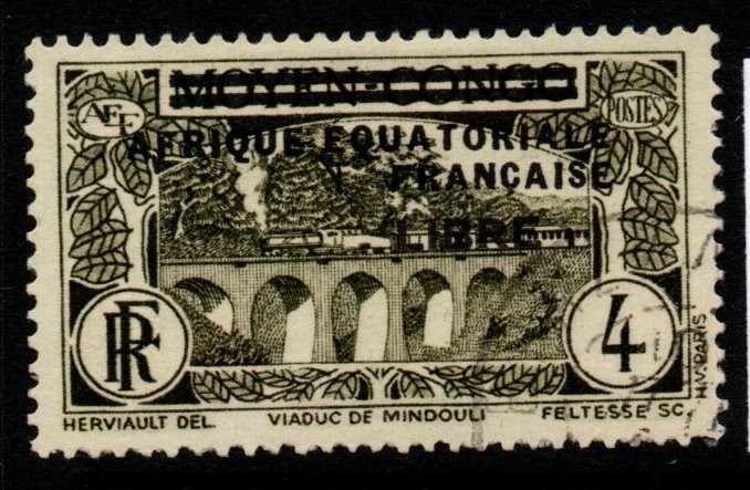 french-equatorial-africa-sg118-1940-4c-bronze-green-air-stamp-fine-used