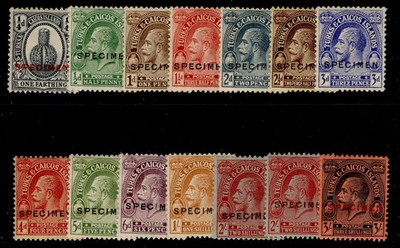 turks-caicos-islands-gv-sg162s-175s-1922-26-specimen-set-m-mint-cat-325