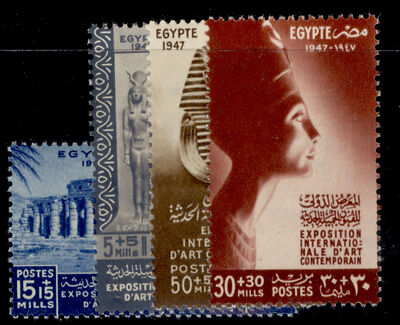 egypt-sg334-337-1947-fine-arts-set-nh-mint-cat-12