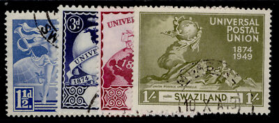 swaziland-gvi-sg48-51-anniversary-of-upu-set-fine-used