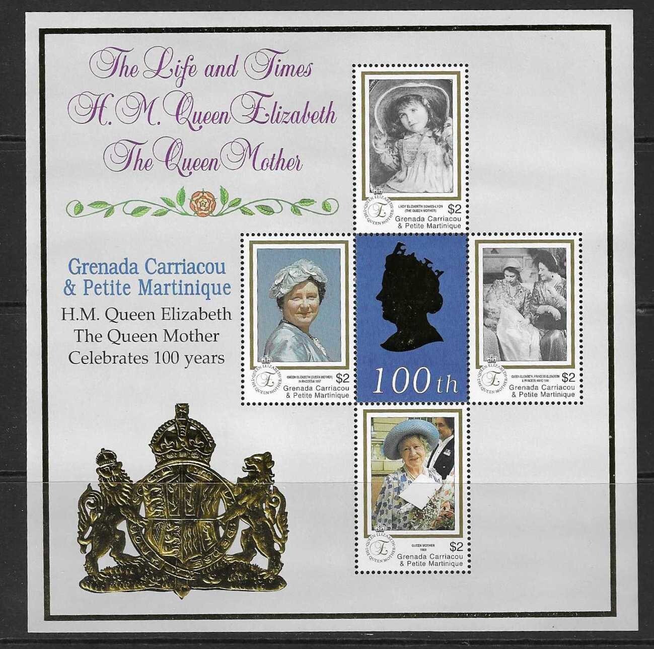 grenada-grenadines-sg3480a-2001-queen-mother-birthday-mnh
