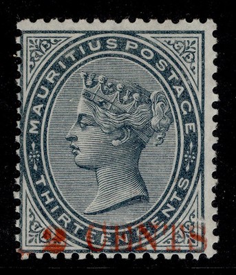 mauritius-qv-sg117-2c-on-13c-slate-lh-mint-cat-85