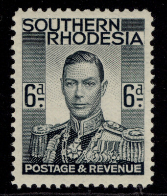 southern-rhodesia-gvi-sg44-6d-grey-black-m-mint