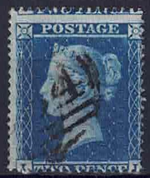 1854-57-qv-sg27-2d-blue-plate-5-wmk-large-crown-perfs-16-fine-used