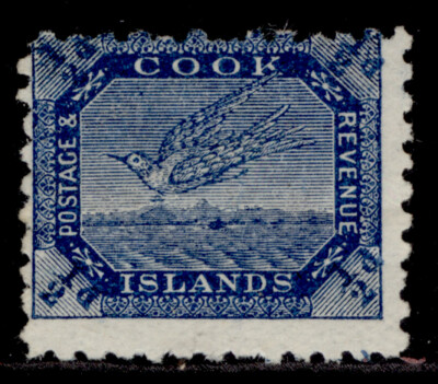 cook-islands-qv-sg11-d-steel-blue-m-mint-cat-35