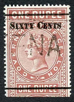 ceylon-telegraph-sgt73-60c-on-1r-red-brown-type-68