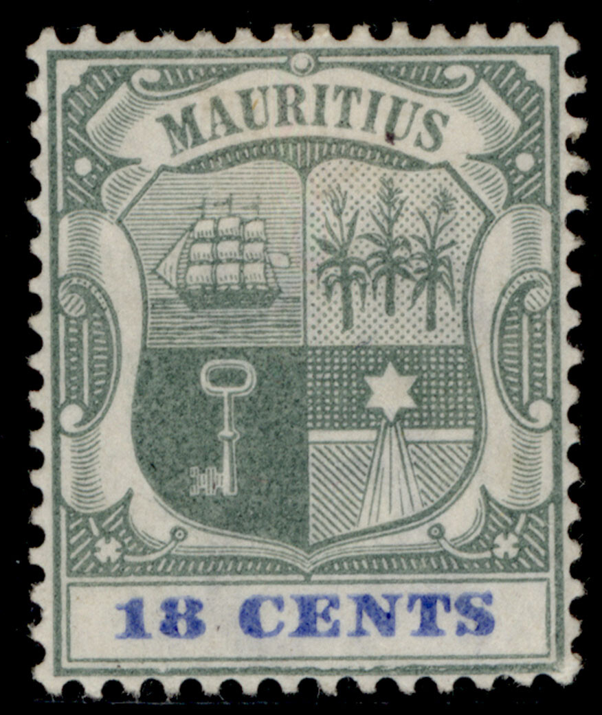 mauritius-qv-sg132-18c-green-ultramarine-m-mint-cat-24