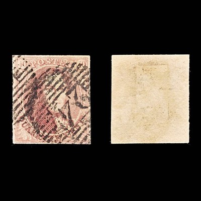 9340-belgium-sg8-40c-brown-carmine-1854-sc-8b-mi5bx-used-c150