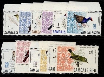 samoa-qeii-sg280-289b-1967-69-decimal-currency-set-nh-mint-cat-35