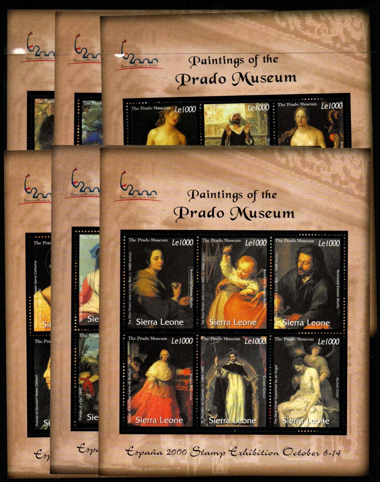 sierra-leone-sg3509-44-2000-paintings-from-the-prado-sheetlet-mnh