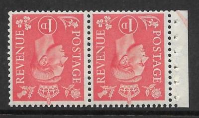 qb14ab-perf-type-e-1d-pale-scarlet-booklet-pane-with-arrow-unmounted-mint