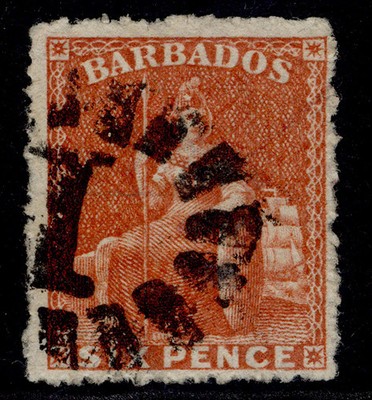 barbados-qv-sg32-6d-dull-orange-vermilion-used-cat-30