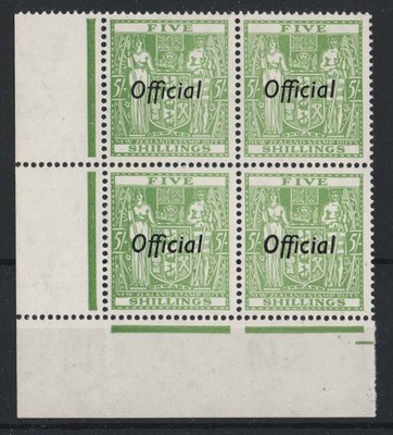 new-zealand-1936-5s-yellow-green-official-perf-14x13-sgo133b-vf-um-corner-blk