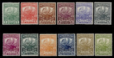 canada-newfoundland-gv-sg130-141-1919-contingent-set-m-mint-cat-200
