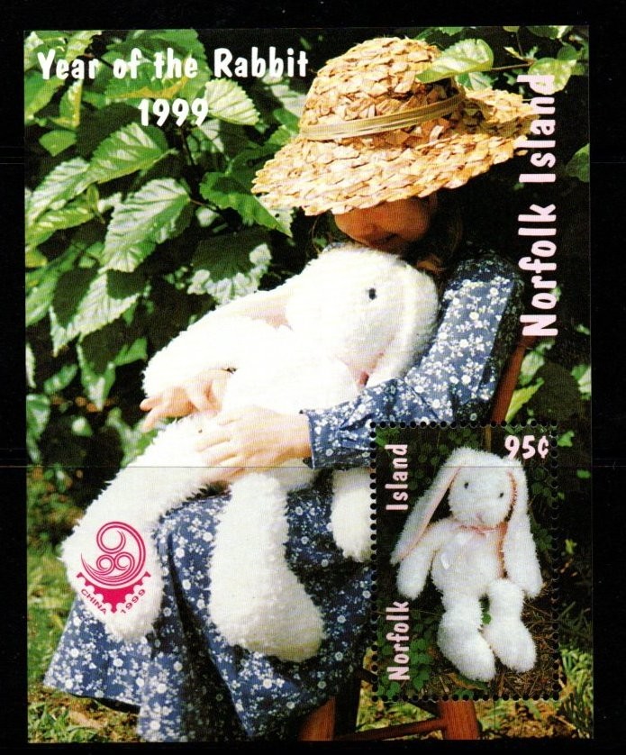 norfolk-island-sgms692-1999-chinese-new-yaer-of-the-rabbit-mnh