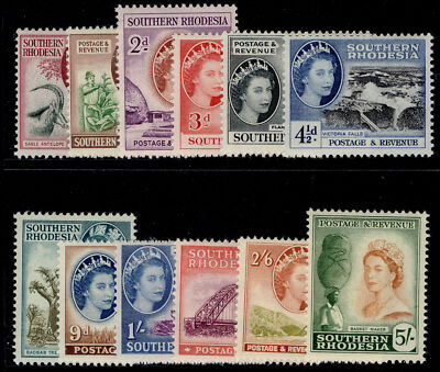 southern-rhodesia-qeii-sg78-89-1953-short-set-m-mint-cat-55
