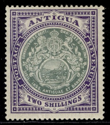 antigua-edvii-sg50-2s-grey-green-violet-m-mint-cat-120