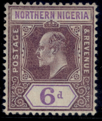 northern-nigeria-edvii-sg25-6d-dull-purple-violet-lh-mint-cat-27