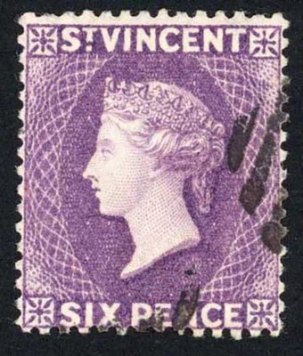 st-vincent-sg52-6d-violet-wmk-crown-ca-fine-used-cat-225-pounds