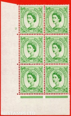 sg-549-s115-7d-bright-green-a-mounted-mint-cylinder-block-of-6-cyli-b78495