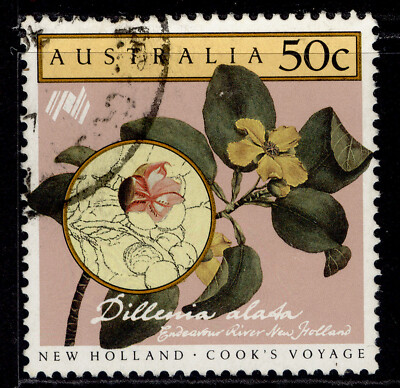 australia-qeii-sg1005-1986-50c-correa-reflexa-fine-used