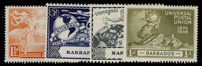 barbados-gvi-sg267-270-1949-anniversary-of-upu-set-nh-mint