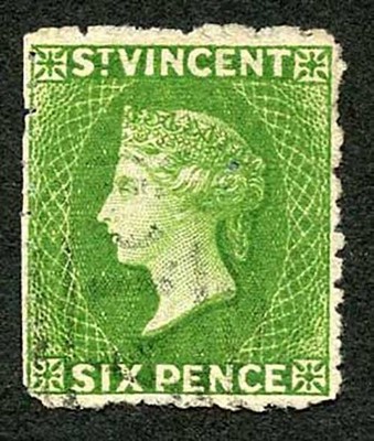 st-vincent-sg30-6d-bright-green-wmk-star-perf-11-to-12-5-cat-70-pounds