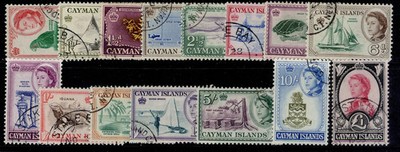 cayman-islands-qeii-sg165-179-1962-64-complete-set-fine-used-cat-75