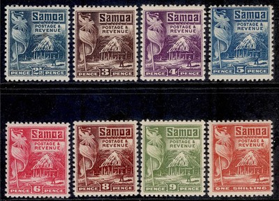 samoa-gv-sg157-164-1921-higher-value-group-2d-1s-m-mint-cat-15