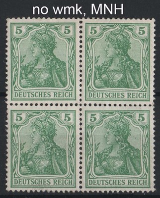 germany-1902-germania-no-wmk-5pf-blk-of-4-um-sg69-mi70-cat-56