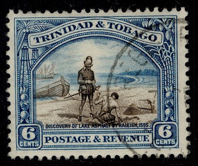 trinidad-tobago-gvi-sg233a-6c-sepia-blue-fine-used-cat-22-perf-12