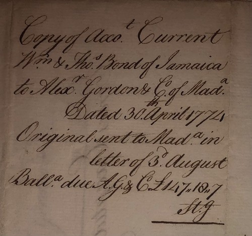 1774-accounts-summary-jamaica-madeira-alexander-gordon-wine-shipments