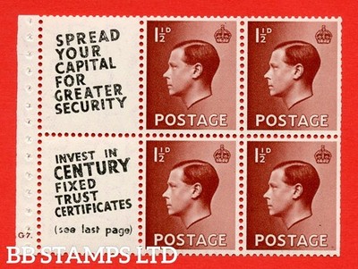 sg-459a-pb5-11-1d-red-brown-a-fine-unmounted-mint-booklet-pane-b48721