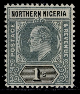 northern-nigeria-edvii-sg26-1s-green-black-m-mint-cat-70-ordinary-paper