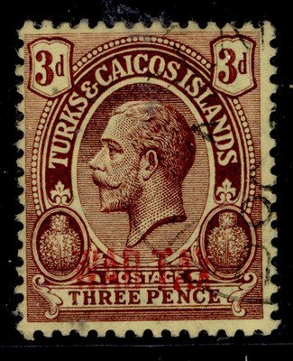 turks-caicos-gv-sg145-3d-purple-yellow-very-fine-used-cat-65-red-opt