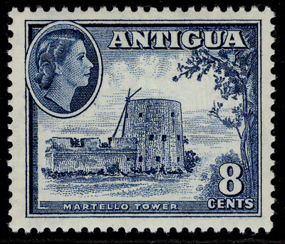 antigua-qeii-sg127-8c-deep-blue-lh-mint