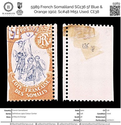 5989-french-somaliland-sg136-5f-blue-orange-1902-sc-48-mi51-used-c38