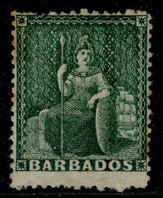 barbados-qv-sg56-d-green-unused-cat-375