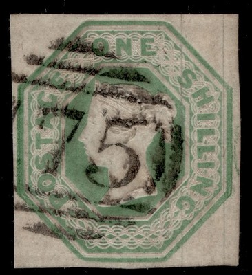 gb-qv-sg54-scarce-1s-pale-green-cut-square-fine-used-cat-750