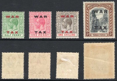 bahamas-sg102-5-1919-set-with-dlr-war-tax-opts-cat-30-pounds