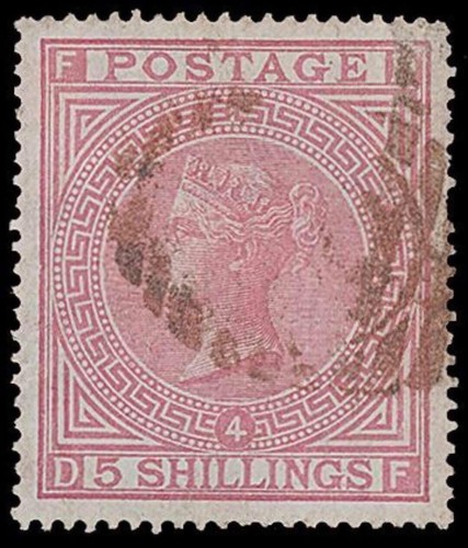 sg130-5-rose-plate-4-blued-paper-v-good-used-scarcest-plate-cv-2500