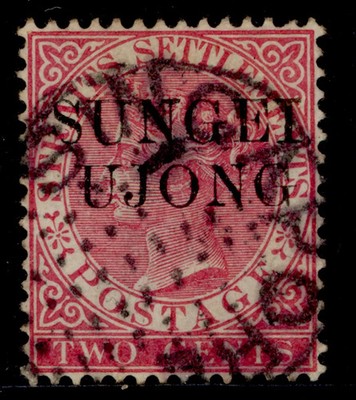 malaysia-sungei-ujong-qv-sg43db-2c-bright-rose-fine-used-antique-n