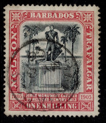 barbados-edvii-sg151-1s-black-rose-fine-used-cat-55-cds