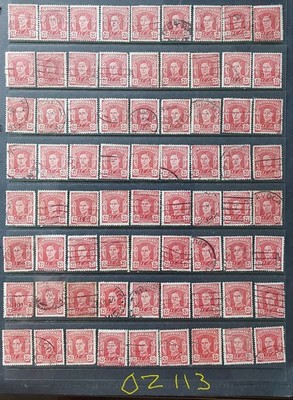 australia-1942-selection-2-5d-red-colour-vars-used-oz113